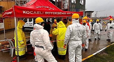 İtfaiyeden İZAYDAŞ'a arama-kurtarma eğitimi