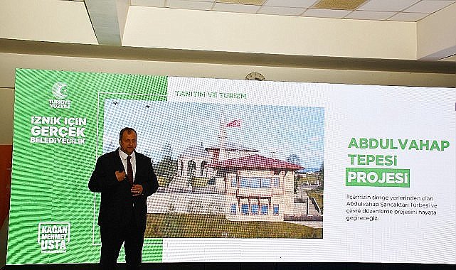 İznik Belediye Başkanı ve Cumhur İttifakı Belediye Başkan Adayı Kağan Mehmet Usta muhteşem bir proje lansmanı gerçekleştirdi