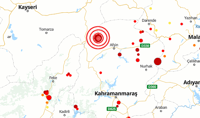 Kahramanmaraş'ta deprem