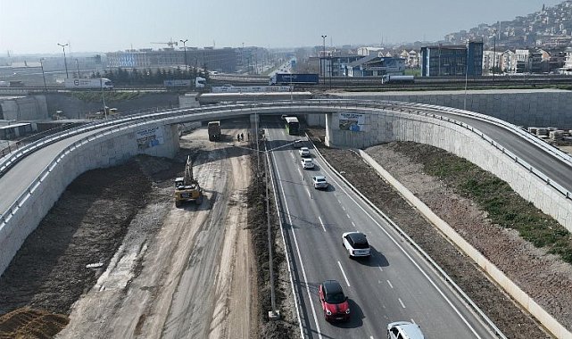 Kocaeli'de Yeşilova-Solaklar Kavşağında sona doğru