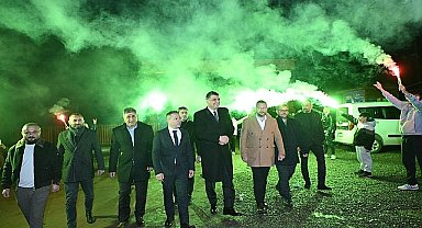 Kocaman'a meşaleli karşılama