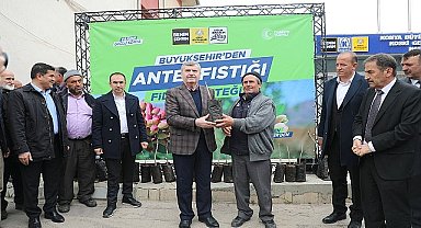 Konya Büyükşehir'den Yerköprü Havzasındaki Üreticiye Antep Fıstığı Desteği