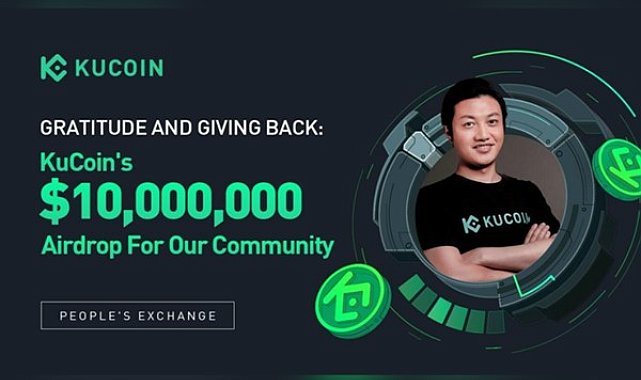 KuCoin,topluluk desteği için KCS ve BTC'de 10 milyon dolarlık teşekkür Airdropu'nu duyurdu