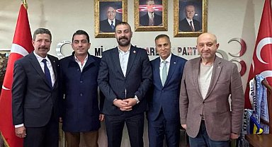 MHP Keşan'dan İl Başkanı Emre Tokluoğlu'na ziyaret