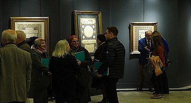 Nakkaş Tezyini Sanatlar Merkezi Hilye Sergisi Bağlarbaşı Kongre ve Kültür Merkezi'nde Sanatseverlerle Buluştu