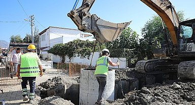 Ören Kanalizasyon Çalışmasının Yüzde 53'ü Tamamlandı