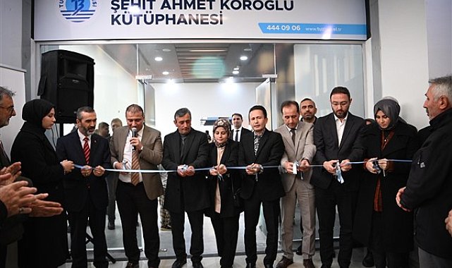 Tuzla’da şehit Ahmet Köroğlu adına yeni kütüphane açıldı