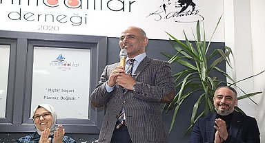 Yarımcalılar'dan Başkan Söğüt'e meşaleli karşılama