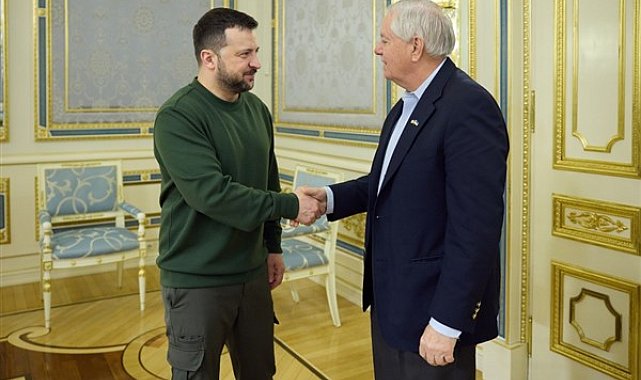Zelenski, ABD Senatörü Graham'ı ağırladı.