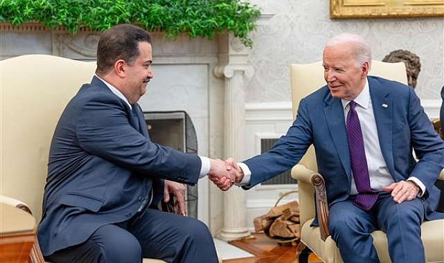 ABD Başkanı Biden, Irak Başbakanı Sudani ile bir araya geldi
