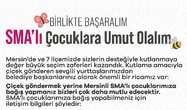 Abdullah Özyiğit'ten duyarlı çağrı; çiçek yerine SMA hastalarına bağış