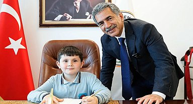 Başkan Şükrü Deviren'den minik başkanlara Lunapark müjdesi