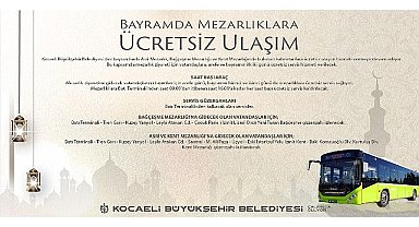 Bayramda mezarlıklara ücretsiz ulaşım