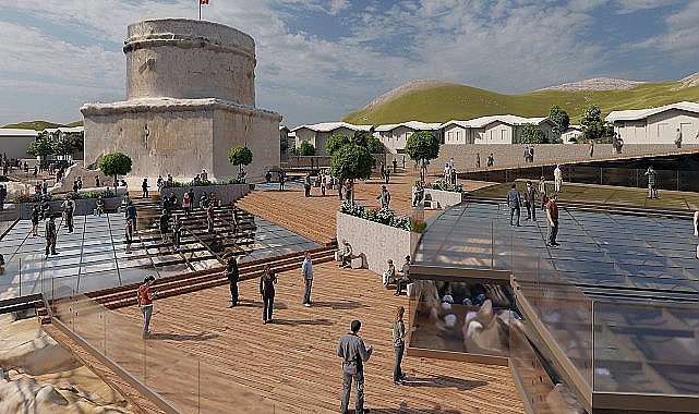 Hıdırlık Kulesi seyir terası projesinde yoğun çalışma