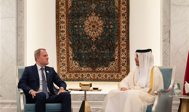 Katar Dışişleri Bakanı Al Sani, Azerbaycan Dışişleri Bakanı Bayramov ile görüştü