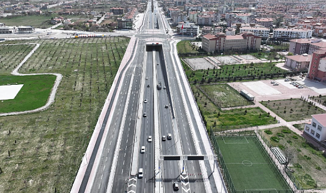 Konya'da Şehir Hastanesi Köprülü Kavşağı çalışmaları tamamlandı