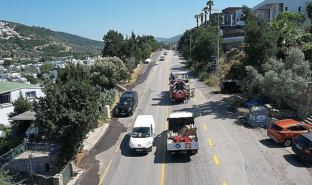 Muğla Büyükşehir Bodrum'un Yollarını Güvenli Hale Getiriyor