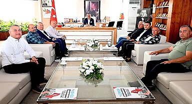 Otobüs ve taksicilerden Başkan Topaloğlu'na ziyaret