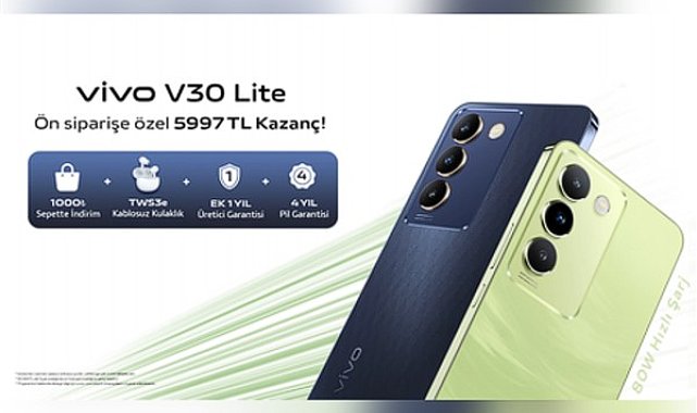 vivo V30 Lite, Türkiye'de ön satışa sunuluyor