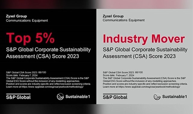 Zyxel Group, S&P Global'in 2024 Sürdürülebilirlik Yıllığı’nda yer aldı