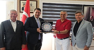 AESOB Başkanı Dere'den Başkan Topaloğlu'na ziyaret