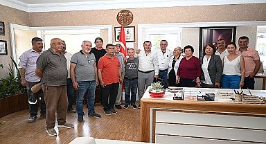 Alevi Kültür Derneği'nden Başkan Topaloğlu'na ziyaret