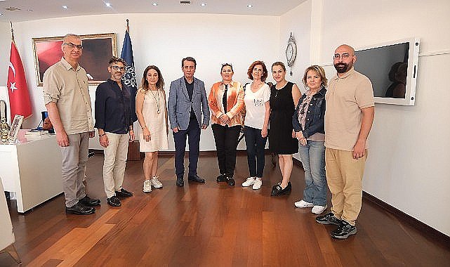 Atatürkçü Düşünce Derneği Aydın Büyükşehir Belediye Başkanı Özlem Çerçioğlu'na nezaket ziyaretinde bulundu