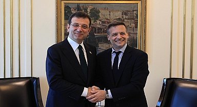 Atina Belediye Başkanı Haris Doukas Ekrem İmamoğlu'na Tebrik Ziyareti
