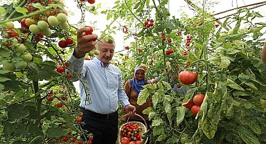 Başkan Büyükakın'dan kadın üreticiye tam destek