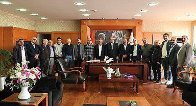 Başkan Mutlu'ya ziyaretçi akını