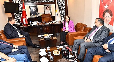 Başkan Tugay'dan İYİ Parti'ye ziyaret “5 yıl hep beraber çalışacağız