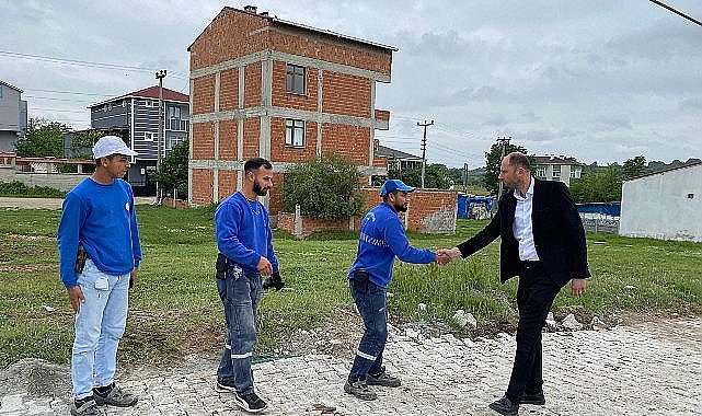 Büyükyoncalı'da iki noktada yol çalışması başladı