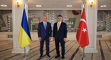 Ekrem İmamoğlu Odessa kentinin Belediye Başkanı Gennadiy Trukhano'yu makamında ağırladı