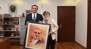 Etem Çalışkan, Başkan Abdullah Özyiğit'i ziyaret etti