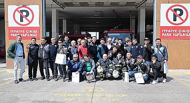 Güney Kore'nin Changwon şehrinin itfaiye teşkilatından oluşan bir heyet Nevşehir Belediyesi İtfaiye Müdürlüğü'nü ziyaret ederek incelemelerde bulundu