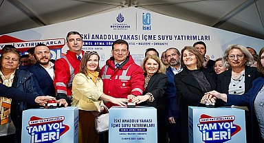 İBB Başkanı Ekrem İmamoğlu, 'İSKİ Anadolu Yakası İlçeleri Yatırımları Temel Atma Töreni'nde konuştu