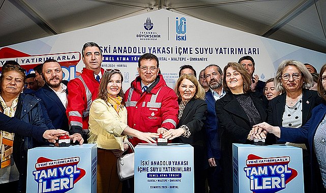 İBB Başkanı Ekrem İmamoğlu, 'İSKİ Anadolu Yakası İlçeleri Yatırımları Temel Atma Töreni'nde konuştu