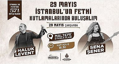 İstanbul'un Fethi'nin 571. yılını bu yıl da büyük bir coşkuyla Maltepe'de Haluk Levent konseriyle kutlanıyor