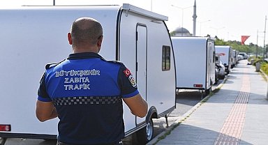 İzmir Büyükşehir Belediyesi'nden karavan işgaline önlem