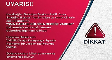 Karabağlar Belediyesi'nden dolandırıcılık uyarısı