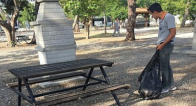 Kemer'de temizlik çalışmaları 