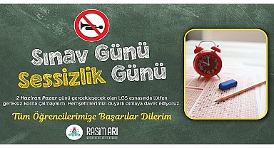 Nevşehir Belediye Başkanı Rasim Arı, hafta sonu Liselere Geçiş Sistemi (LGS) kapsamındaki merkezi sınava girecek öğrencilere başarılar diledi