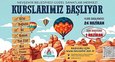 Nevşehir'de çocuk ve gençleri sanatla buluşturan Nevşehir Belediyesi Güzel Sanatlar Merkezi'nde açılacak olan yaz dönemi kursları için kayıtlar başladı