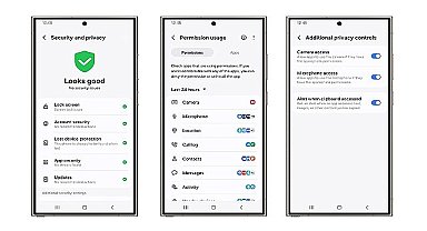 Samsung Galaxy'nin Güvenlik ve Gizlilik Panosu sayesinde kişisel verilerin kontrolü tamamen kullanıcının elinde
