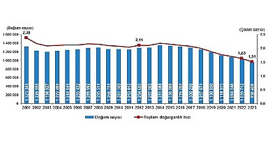 Tüik: Canlı doğan bebek sayısı 958 bin 408 oldu