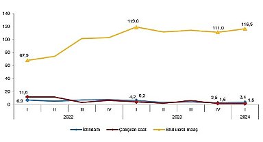 Tüik: İstihdam endeksi yıllık %3,4 arttı
