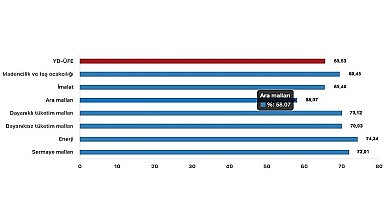 Tüik: Yurt Dışı Üretici Fiyat Endeksi (YD-ÜFE) yıllık %65,53 arttı, aylık %1,37 arttı
