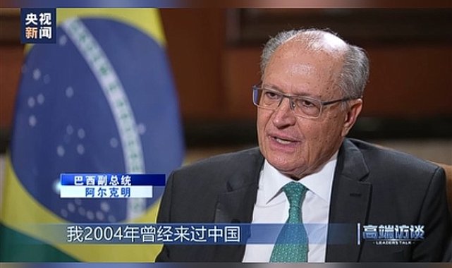 Alckmin: Çin, ekonomik büyüme ve teknolojik ilerleme gibi alanlarda örnek oluşturuyor