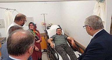 Aydınlık'tan yaralılara geçmiş olsun ziyareti