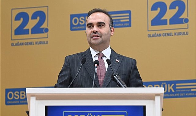 Bakan Kacır, OSBÜK 22. Olağan Genel Kurulu’na katıldı